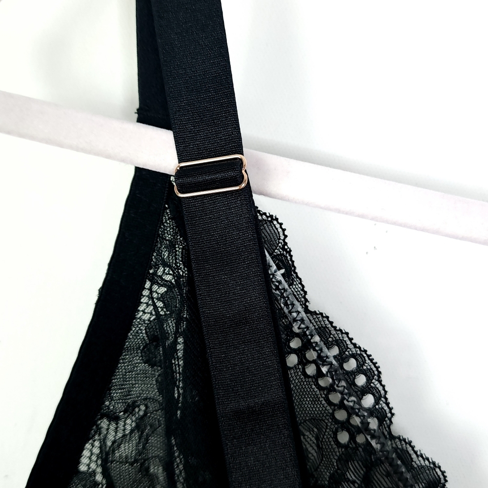 Fox & Royal Black Lace Body Suit New Without Tag Size L/20 - Picture 6 of 10